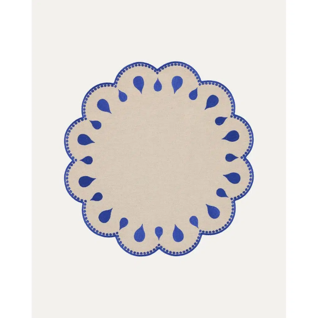 Mariaida Home Gotas Amerikan Servis Bej Mavi