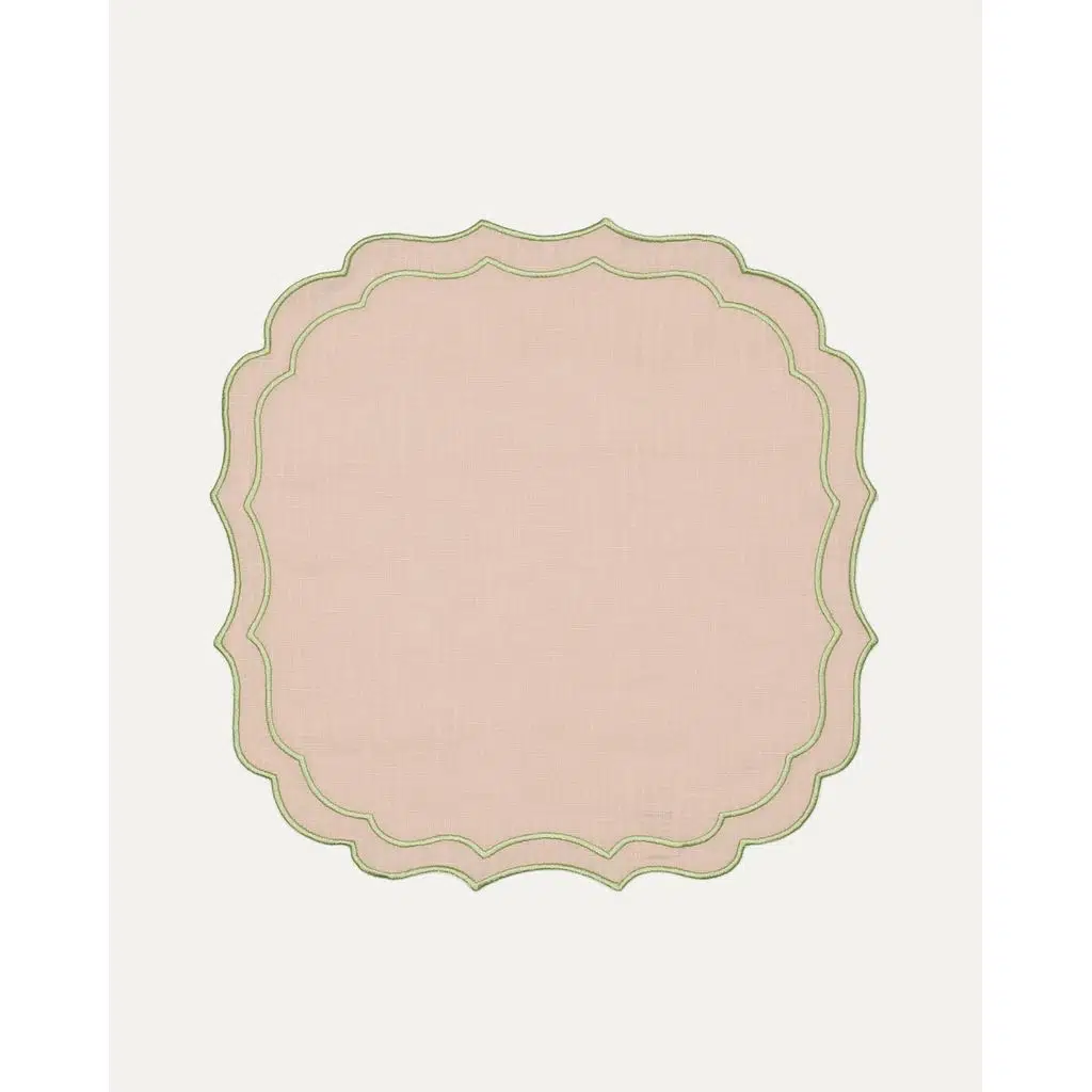 Mariaida Home Greta Amerikan Servis Pembe Yeşil