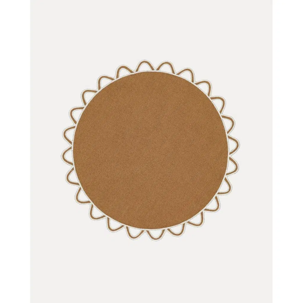 Mariaida Home Halo Amerikan Servis Kahverengi Beyaz