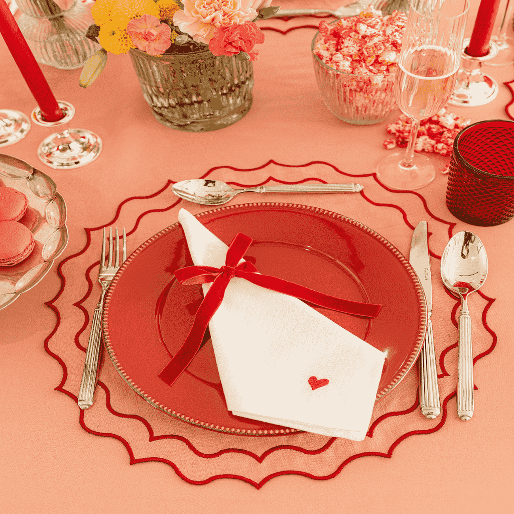 Mariaida Home Love Peçete Kırmızı