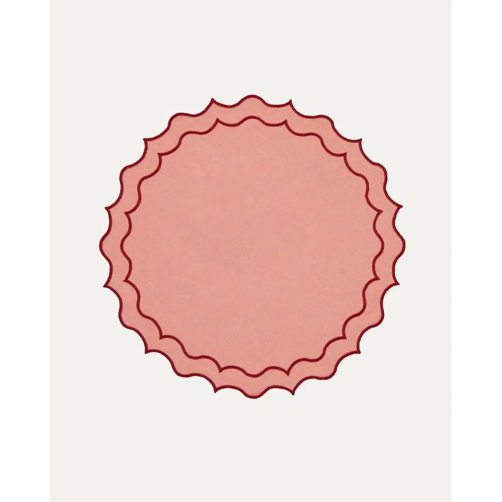 Mariaida Home Navy Amerikan Servis Somon Kırmızı