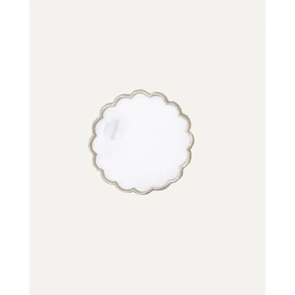 Mariaida Home Ondulado Bardak Altlığı Gümüş 6 Parça Set