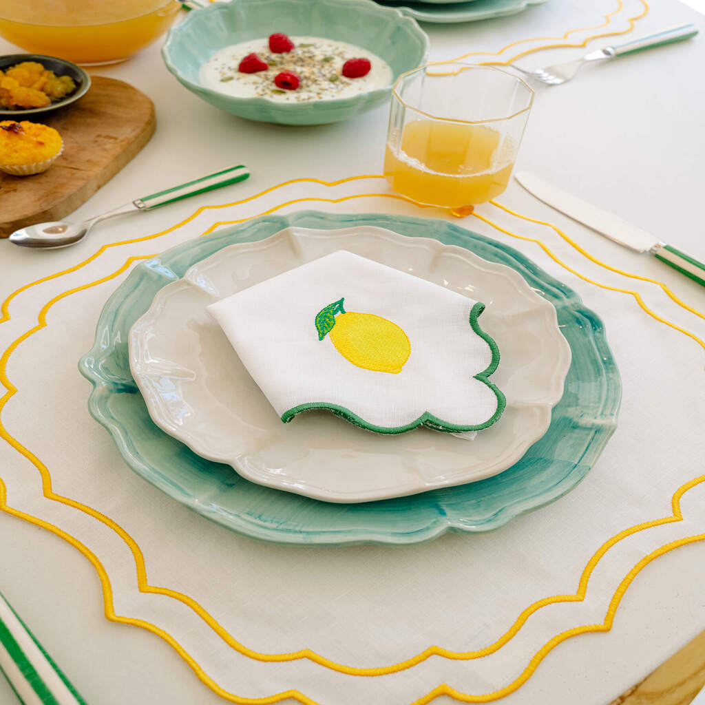 Mariaida Home Ondulado Peçete Limon
