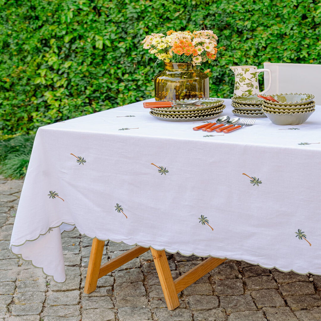 Mariaida Home Palm Tree Bole Tablecloth 150x250