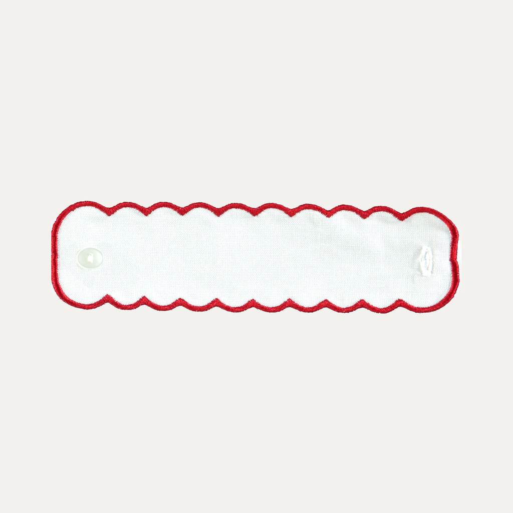Mariaida Home Napkin Ring Beyaz Kırmızı