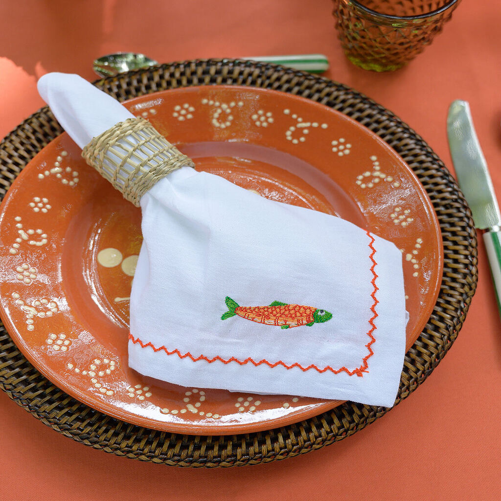 Mariaida Home Sardine Peçete Turuncu