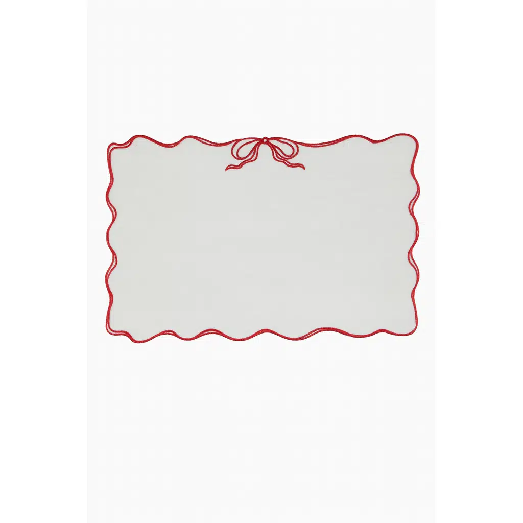 Mariaida Home Viena Amerikan Servis Beyaz Kırmızı